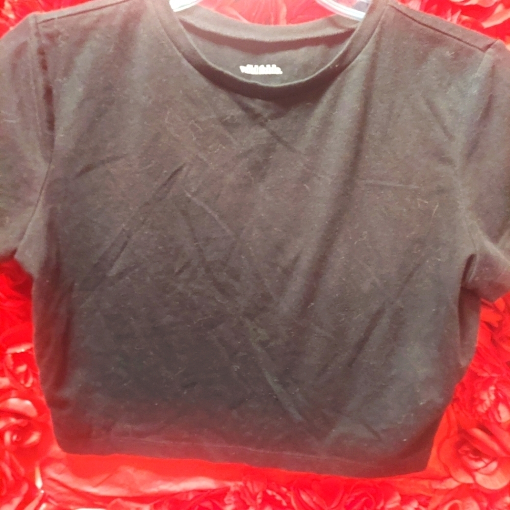 Wild Fable Women's Large Black Crop Top
